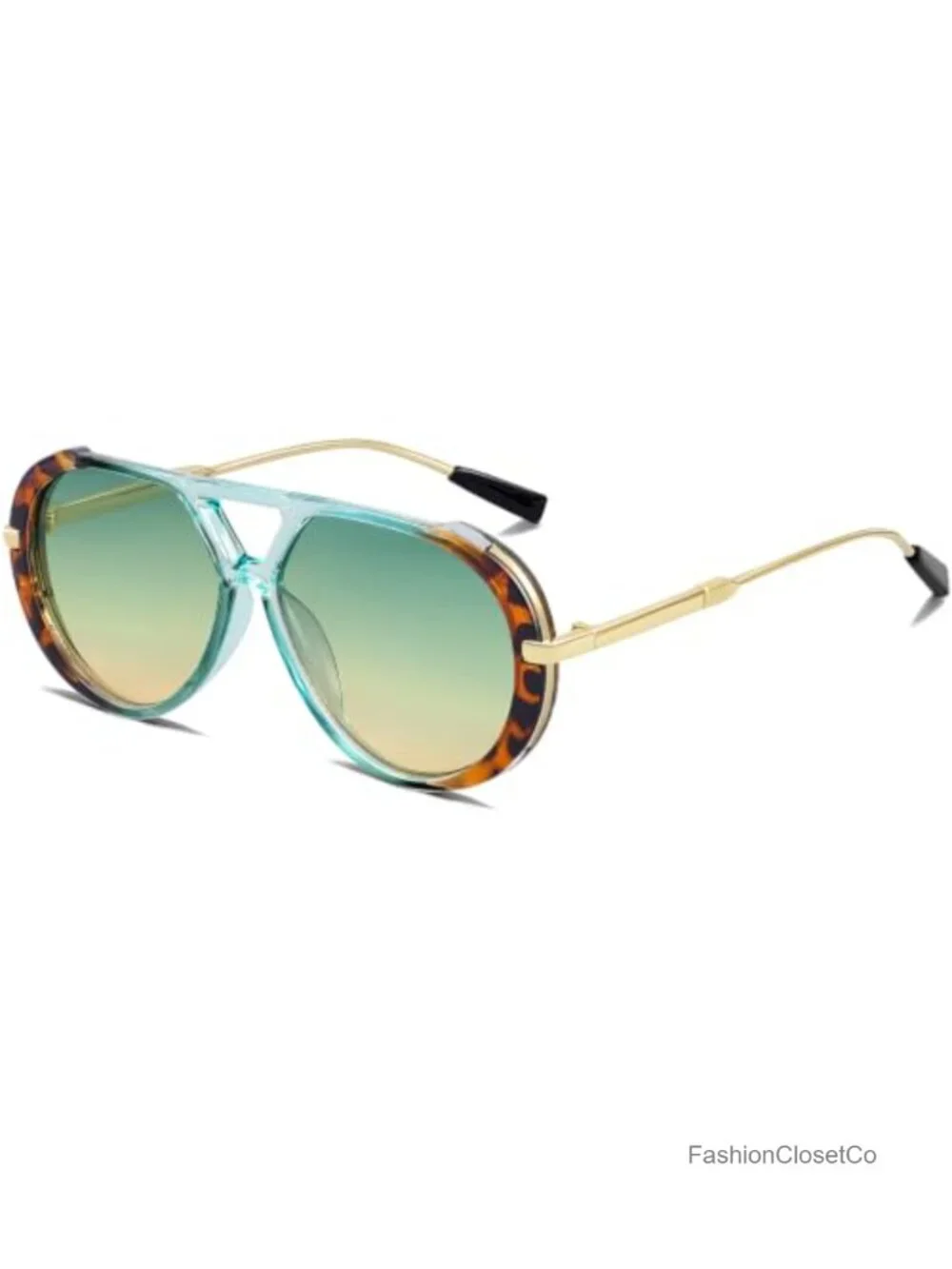 Oversized Retro Aviator Sunglasses for Women Men 70s Vintage Pilot Shades Metal